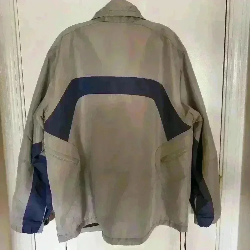 Gerry Men's Grey Insulated Jacket Snap Button & Zip Front & Side Pocket Size L